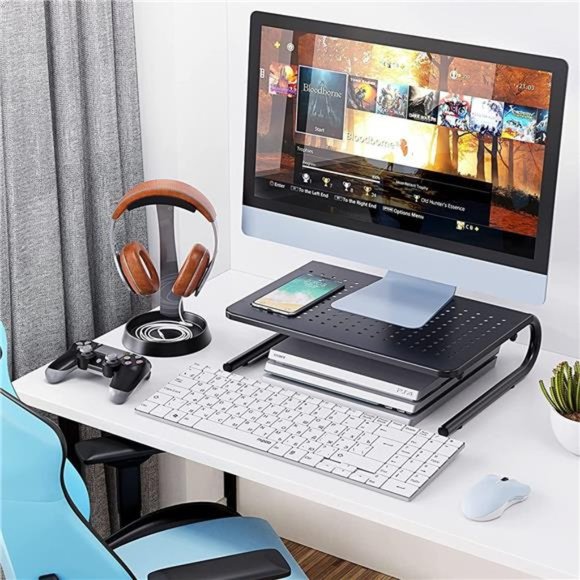 Monitor Stand Riser, Monitor Riser,Laptop Shelf w/Vented for Screen - Picture 6 of 7